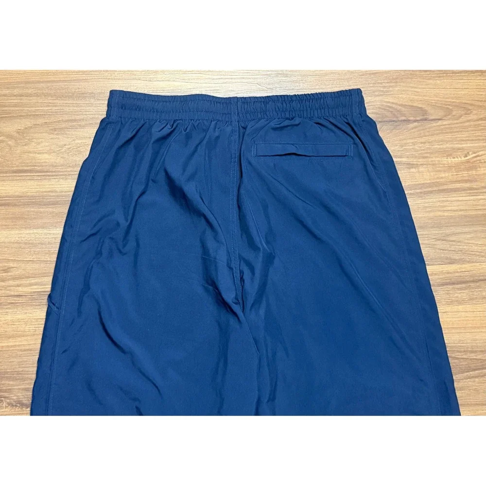 VTG Y2K Nike Sportswear Men Navy Blue Mesh Lined Baggy Track Pants Sz Large